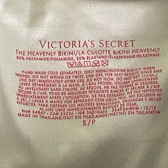 Victoria's Secret  Black White Dot Heavenly Bikini Bottom Sz S‎ Ruched Foldover - Picture 4 of 4